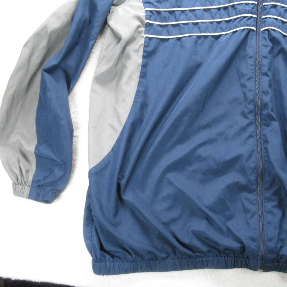New England Patriots Jacket Men XXL NFL GIII Blue Colorblock Full Zip Football